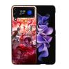 Blue Lock Anime Phone Case For Samsung Z Flip 7 6 5G Galaxy Z Flip4 Z Flip5 Z Flip3 Coque Black Hard PC Shell Protective Cover