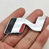 3D Metal Car Styling N Logo Badge Rear Boot Trunk Emblem Sticker Decal For Hyundai i20 i30 Sonata Kona Elantra Tuson Accessories DD6