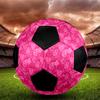 1PC Pink Floral Soccer Ball Size 5 Football Machine Sewn Indoor/Outdoor Universal Football Surprise Collection n70
