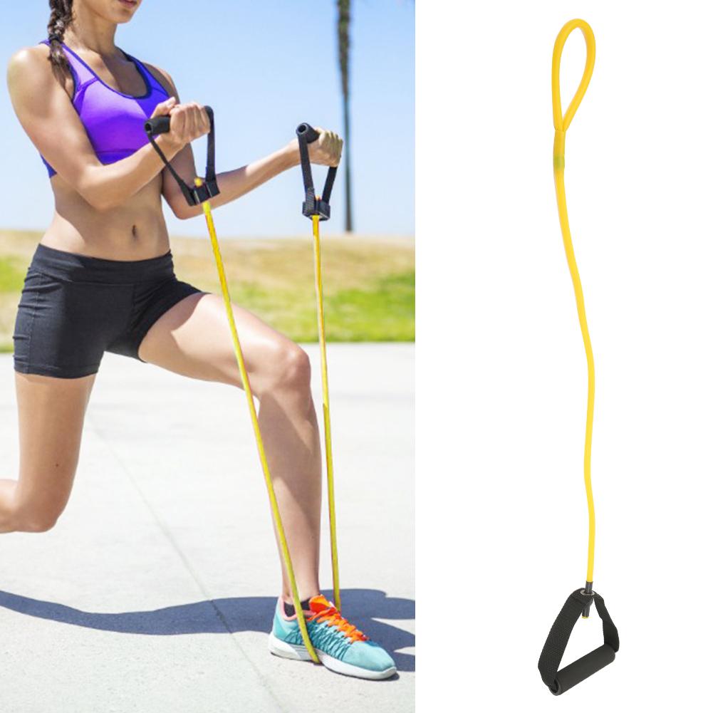 Latex Yellow Feet Stepping Rope Exercise Band Resistance Training Arm Strength Practice Elastic CordYellow Resistance