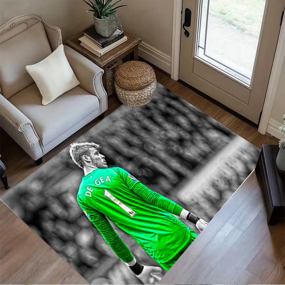 Goalkeeper Green Jersey Floor Mat Design for Game Room Hallway Study room Entryway Anti-slip Rug Anime Office Decor Perfect Gift for Friends & Family