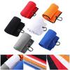 Cotton Microfiber Balls Hands Golf Towel Cleaning Towels With Carabiner Hook Cleans Clubs