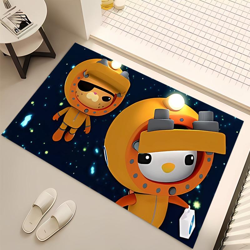1pc The Octonauts1 Print Area Rug - Soft, Washable Non-Slip Indoor Mat, Living Room, Home Office Decorative Rug,Office Decorative
