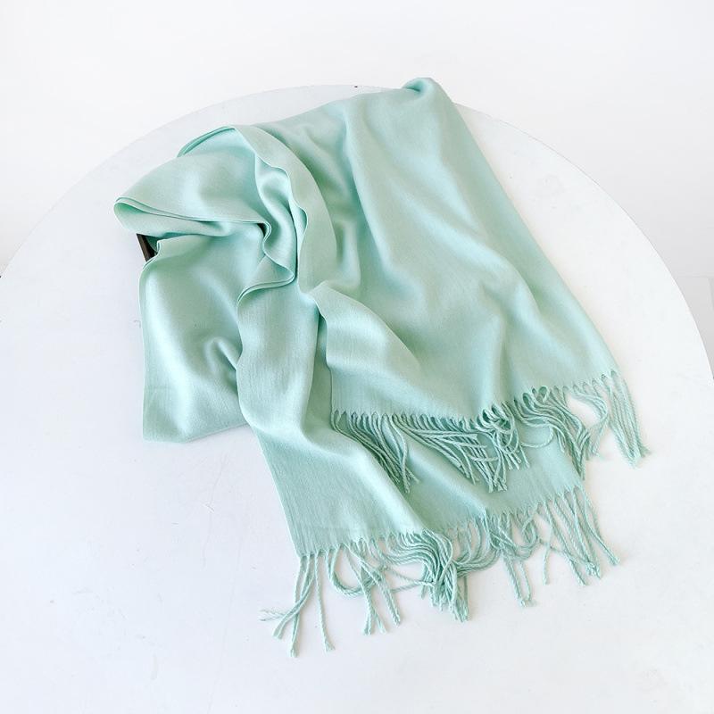 Wholesale autumn and winter warm scarf cashmere solid color gift scarf shawl new imitation cashmere scarf women