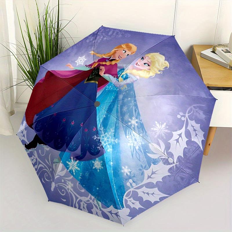 1pc Frozen Elsa Anna Automatic Umbrella Durable Iron Frame & Plastic Handle,Gift for Men & Women, Sturdy Construction yy250821004