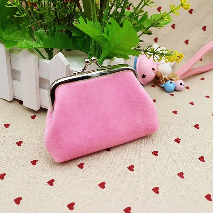 Women's Coin Purse Oil Wax Leather Wallet 4 Inch Buckle Mini Wallet Coin Bag Lipstick Storage Bag Ladies ClutchBag