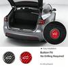 For Tesla Model 3/Y 2019-2025 Real Carbon Fiber Trunk Release Switch Sticker Car Rear Liftgate Close Button Protector Interior
