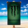 Monster Energy Быстросохнущее Микрофибровое Пляжное Полотенце Мягкое Впитывающее Устойчивое к Песку Полотенце Для Пляжа Бассейна Путешествий Лето