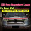DRL For Great Wall Poer Pao 2019-2022 Universal Scan Starting LED Daytime Running Lights fog lamp Led Car Hood Lights Strip 1pcs