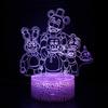 Nights Five At Freddy Led Night Light Remote Control Color Teen Supplies Bedroom