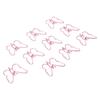 100 Pcs Shaped Paper Clips  Butterflies Shape Metal Cute Style Light Portable Office Clips for D