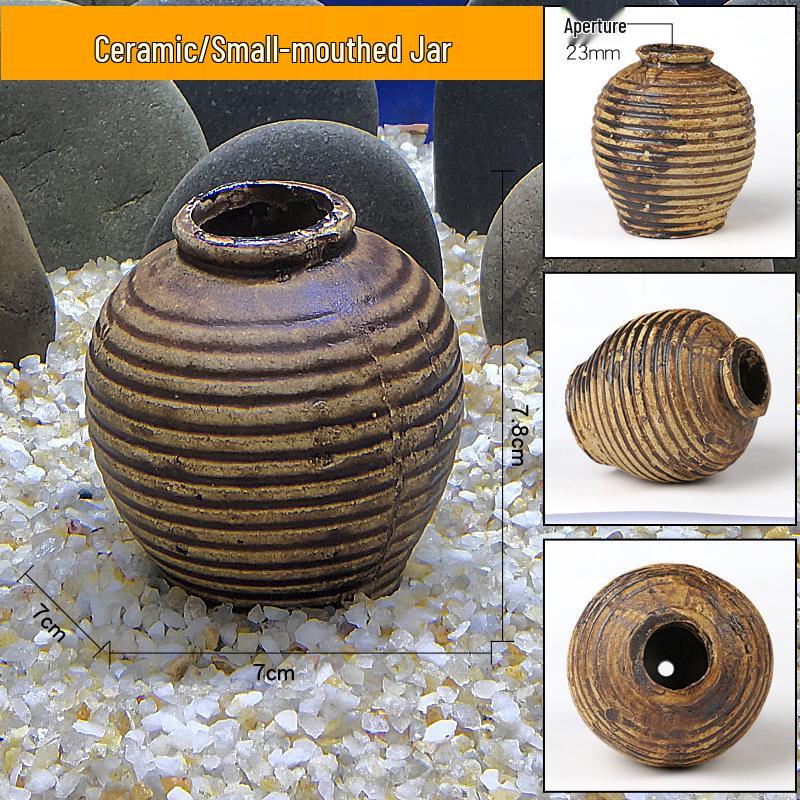 Ceramic Fish Tank Decoration: Shrimp Hiding, Cichlid Breeding, Spawning Nest.
