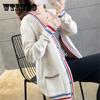 New Spring Autumn Korean Loose Sweater Women Coat Solid Knitting Outwear Female Casual Pockets Open Stitch Cardigan