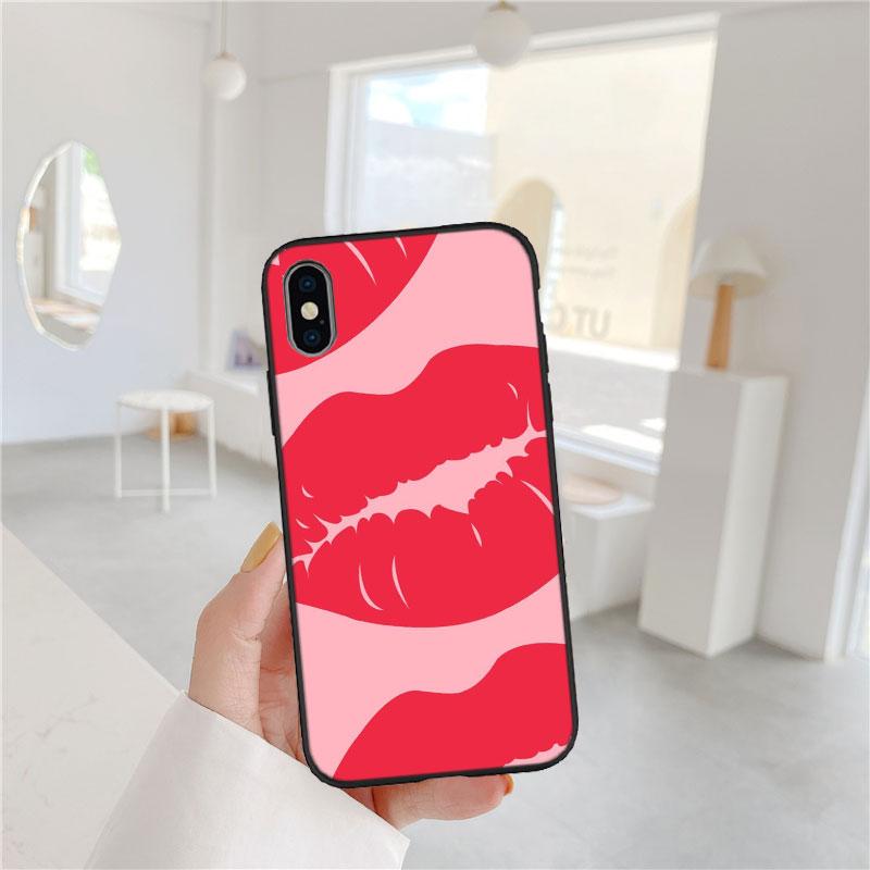 Sexy red lips New High-End Shell Phone Case for iPhone SE X XS XR 16E 11 17 Pro Max 8 7 6 6s Plus