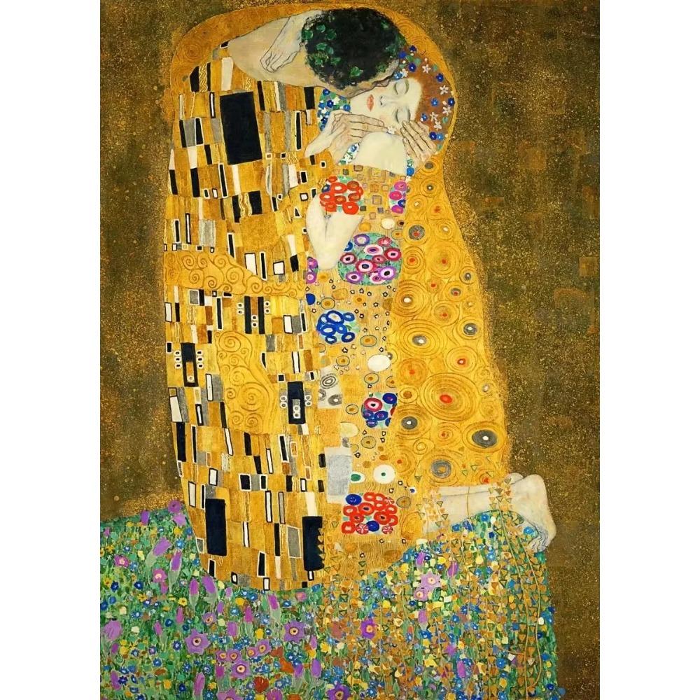 Classic Abstract Figure Artworks of Gustav Klimt, Including "The Kiss" and "The Tree of Life" Home Decor Gifts.