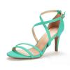 New Women Sandals Fashion Summer Sexy Pumps 8cm Open Toe Ankle Straps Sandal Thin High Heels Party Dress Red Wedding Shoes