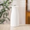 Plain-fired Matte White Ceramic Flower Arrangement Small Vase Creative and Simple Living Room Home Dried Flower Ornament