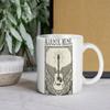 11oz White Ceramic Mug with Printed Areas On Both Sides, Durable Heat-Resistant Body for Office and Home Coffee Time