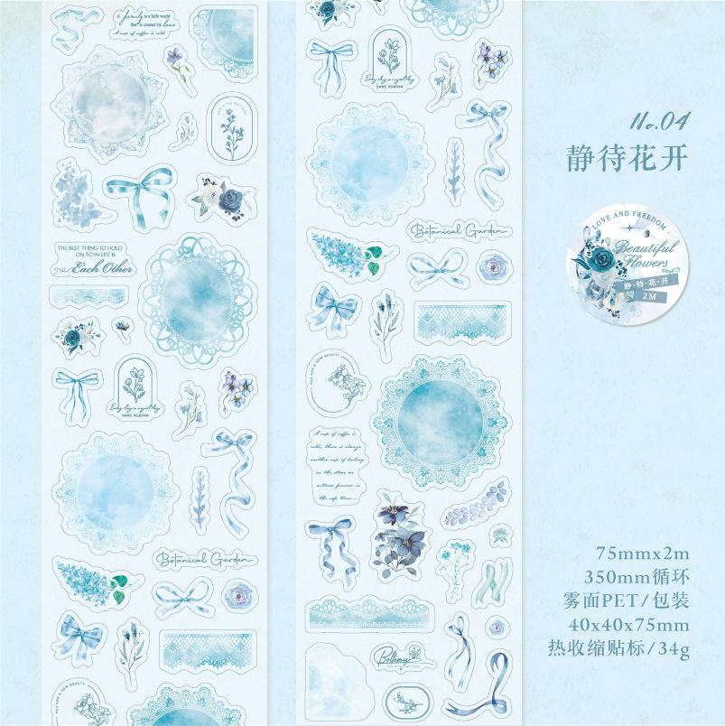 1pcs/1lot Decorative Adhesive Tapes lace language Mask Tapes Scrapbooking DIY Paper Japanese Stickers