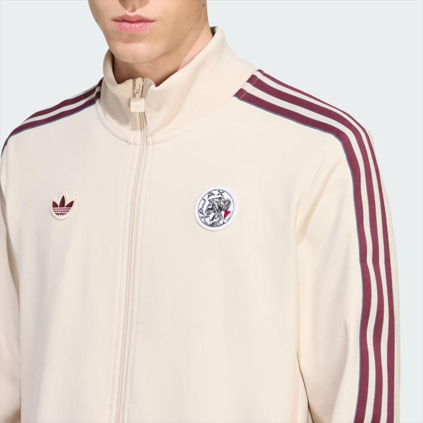 adidas Мужская куртка Originals с полной молнией, воротником-стойкой, длинным рукавом, приталенного кроя, куртка мужская JM7347
