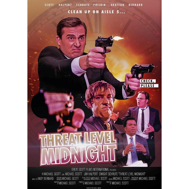 Постер к фильму «Угроза полуночи» Офис Майкл Скотт Холст Живопись Классическая Картина для Гостиной Домашний Декор