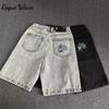 RogueWave Новая Ретро Мода Y2K Харадзюку Хип-хоп Джинсовые Шорты Уличный Дизайн Мужские