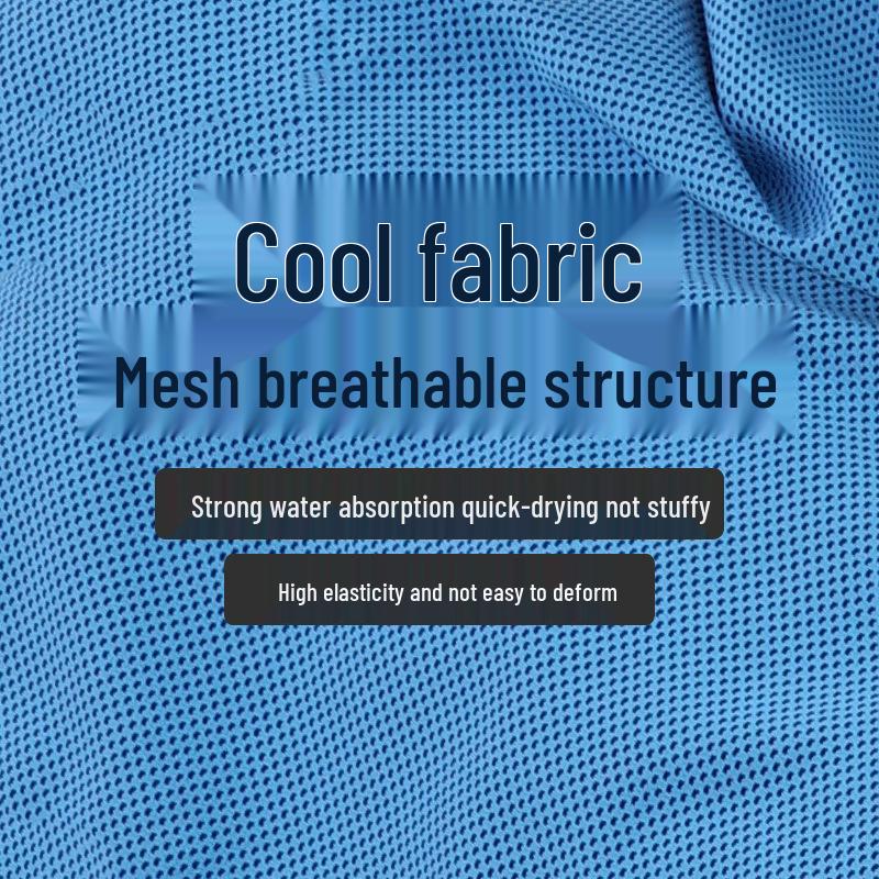 Cooling Headband Towel - Quick-Drying, Sweat-Absorbent with Button, for Men & Women, Outdoor Use, Patterned Ice Towel