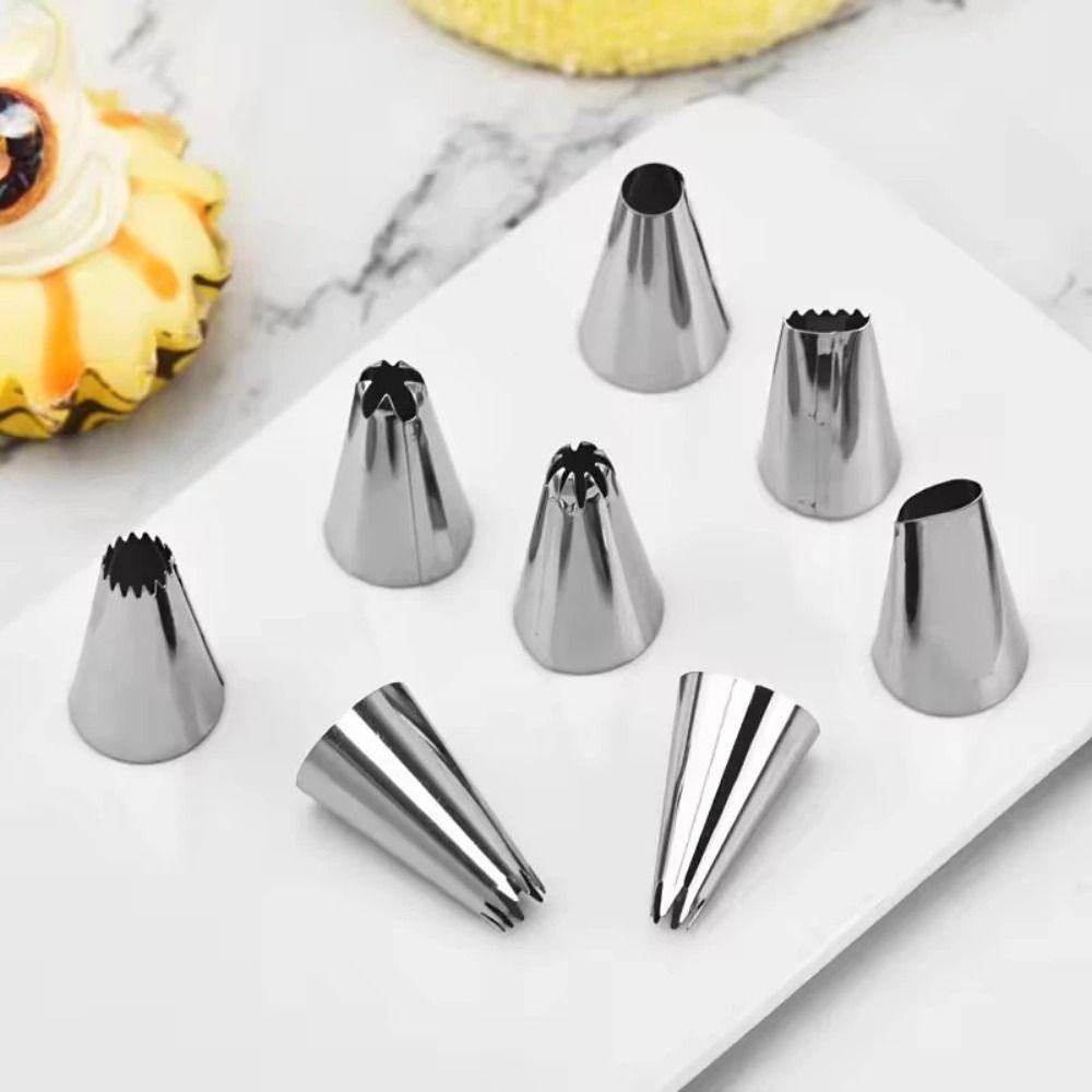 Stainless Steel Cake Decoration Tip Cake Decorating Baking Tool Durable Cream Nozzles