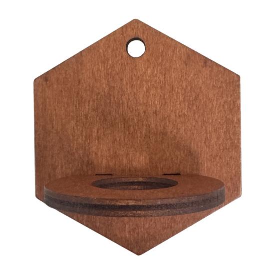 Настенный держатель для тилландсии, деревянная геометрическая подставка для тилландсии, деревенский настенный плантатор для декора дома, гостиной, спальни