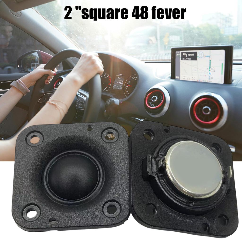 2inch 48mm Silk Film Neodymium Tweeter Speaker Unit, 4ohm 20W High Fidelity Treble Replacement for DIY Audio Projects