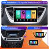 Автомобильное радио Android Auto Carplay для Hyundai Solaris 2017-2020, мультимедийный проигрыватель, головное устройство, стерео, GPS-навигация, BT, WIFI 1+16 ГБ