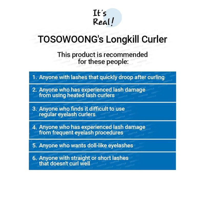 TOSOWOONG Зажим для ресниц Longkill