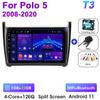 Для Volkswagen VW Polo 5 2008 - 2020 2 Din Android 12 автомобильный стерео радио мультимедиа видеоплеер GPS 4G Carplay Auto DVD DSP WIFI