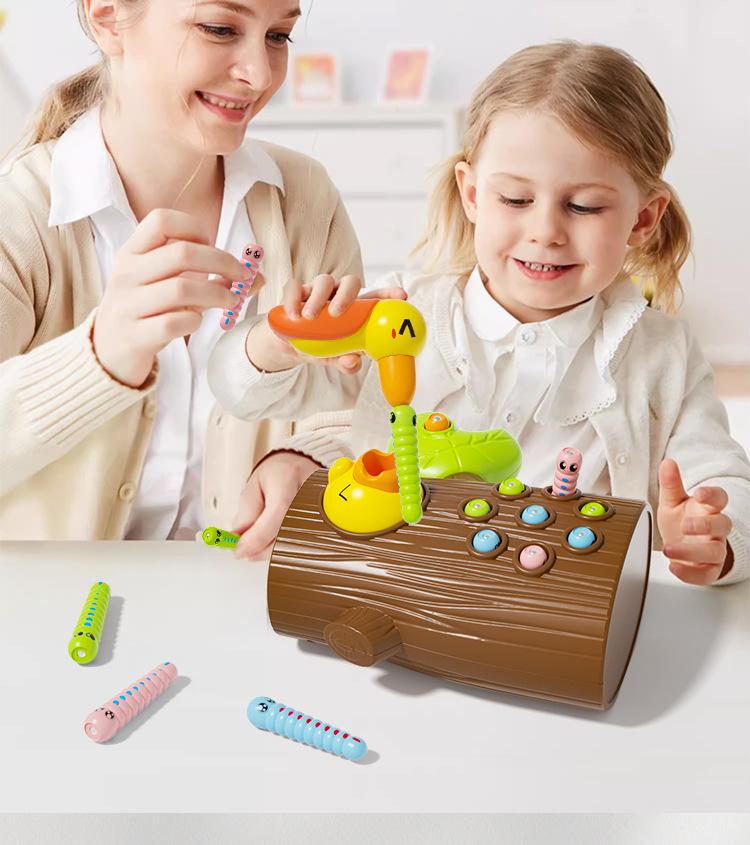 Развивающая игрушка для ловли червячков для детей в возрасте 1-4 лет