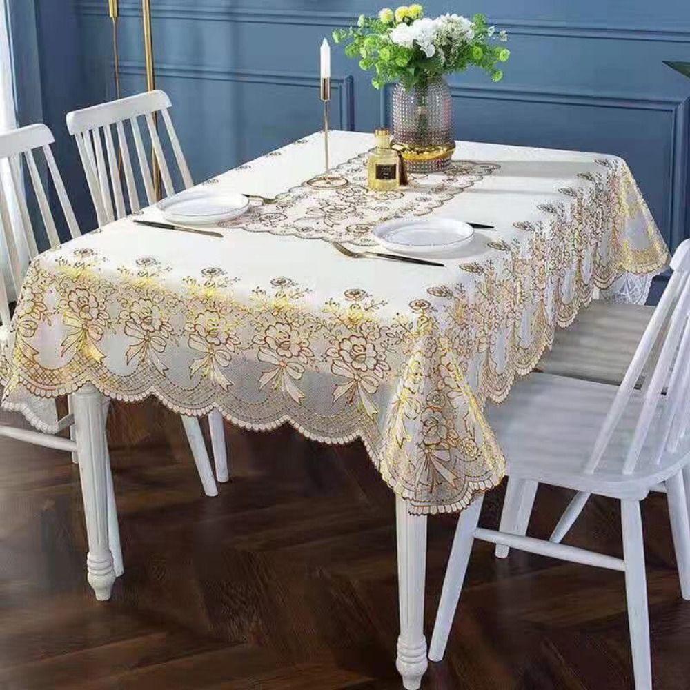 Oil-proof Table Cover PVC Table Pad Party Supplies European Style Tablecloth Dining Table