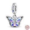 Fashion S925 Silver Colorful Butterfly Dragonfly Hummingbird Spring Series Charms Beads Fit  S925 Original Bracelet Jewelry