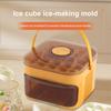 Лоток для льда с крышкой, большой емкости, льдогенератор для морозильника, удобная ручка, прозрачная крышка, многоразовая форма для льда для виски, коктейля, кофе