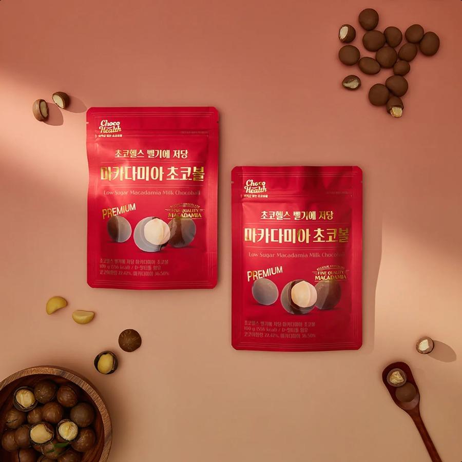 ChocoHealth Low Sugar Macadamia Milk Choco Ball 100g