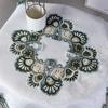 Ins Style Скатерть с кружевной вышивкой Водонепроницаемая и маслостойкая скатерть Нескользящая чайная скатерть Прямоугольная скатерть