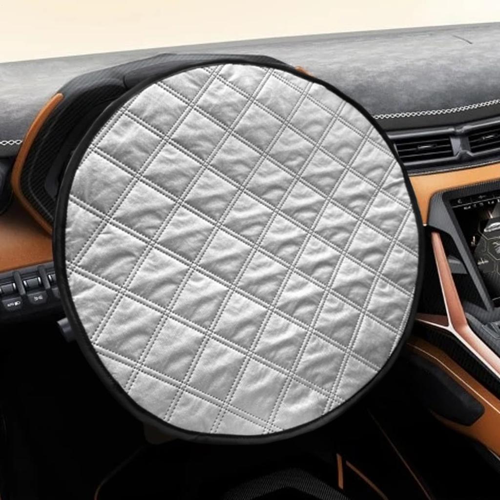 Heat Resistant Steering Wheel Cover - Steering Wheel Sun Shade Cover | Foldable Car