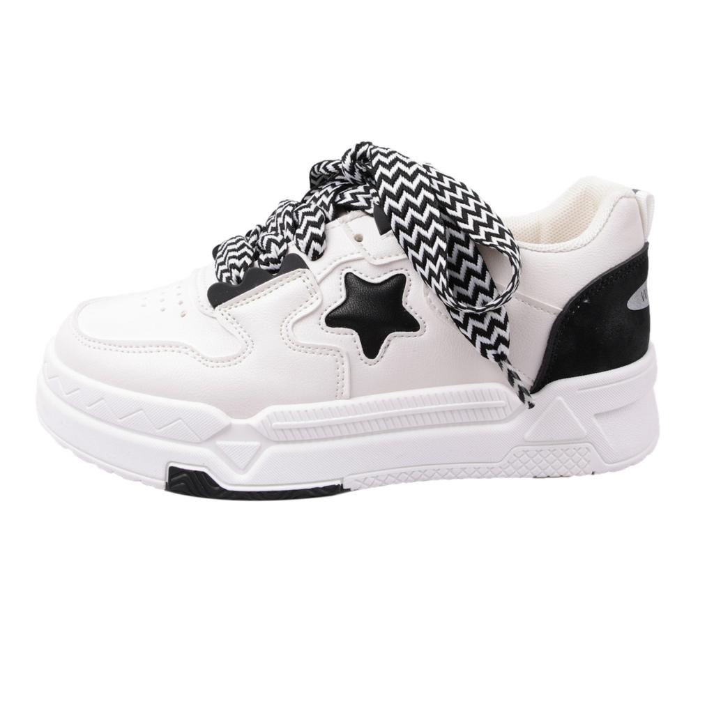 Белые туфли женские на толстой подошве универсальные повседневные студенческие спортивные туфли для сноубординга