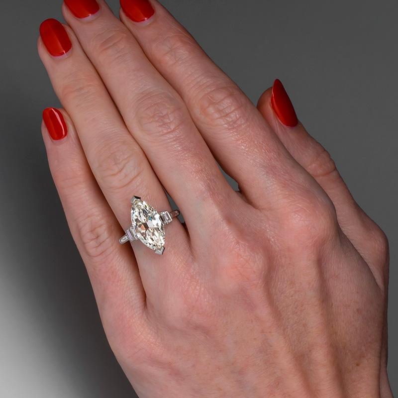 Huitan Кристалл Маркиза Кубический Циркон Женские Кольца Геометрический Модный Лаконичный Дизайн Свадебные Помолвочные Кольца Ювелирные Изделия для Женщин