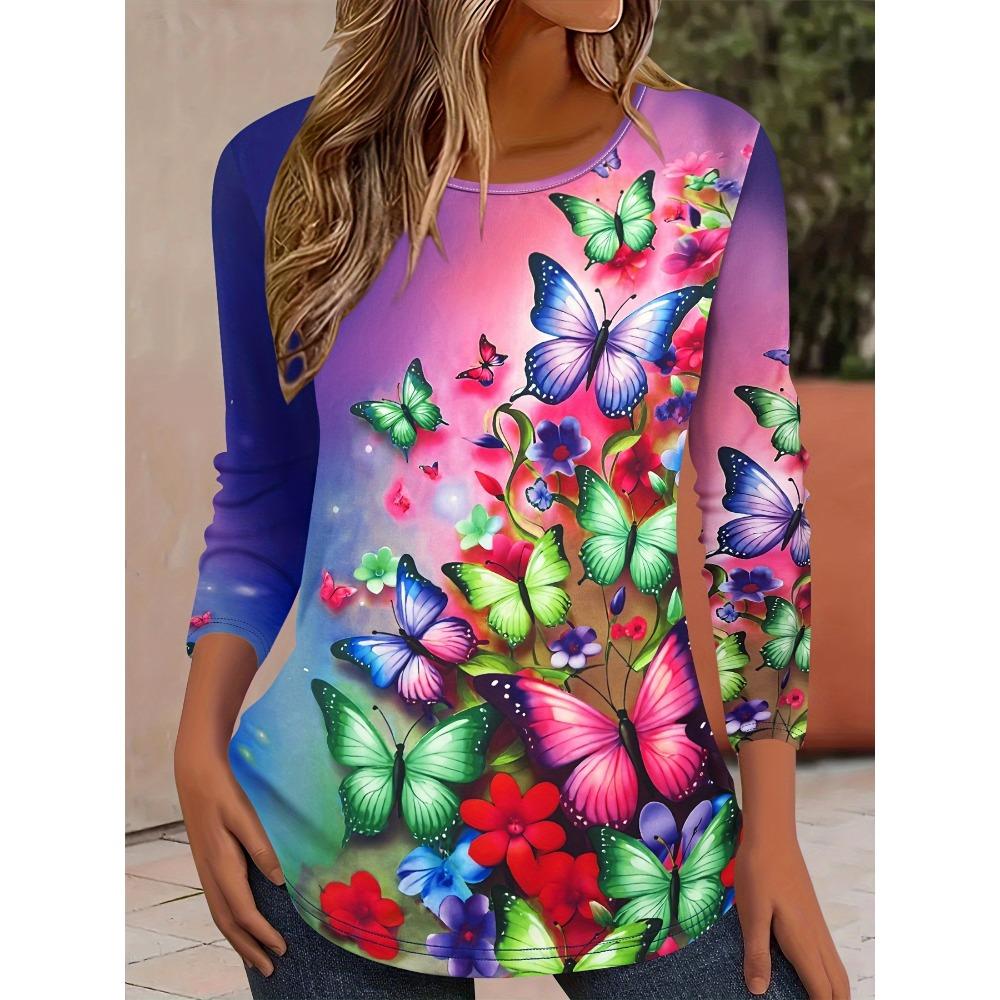 Футболка с длинным рукавом и принтом в виде винтажных листьев и цветов, модная женская одежда, повседневная одежда y2k, женская одежда в стиле Харадзюку