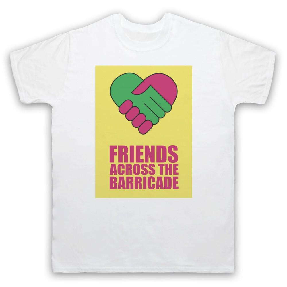 Friends Across The Barricade Heart Handshake Graphic T-shirt