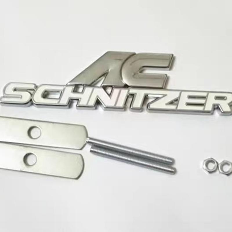 AC SCHNITZER Metal Grille Emblem Trunk Rear Badge Sticker 3D Metal Car Badge