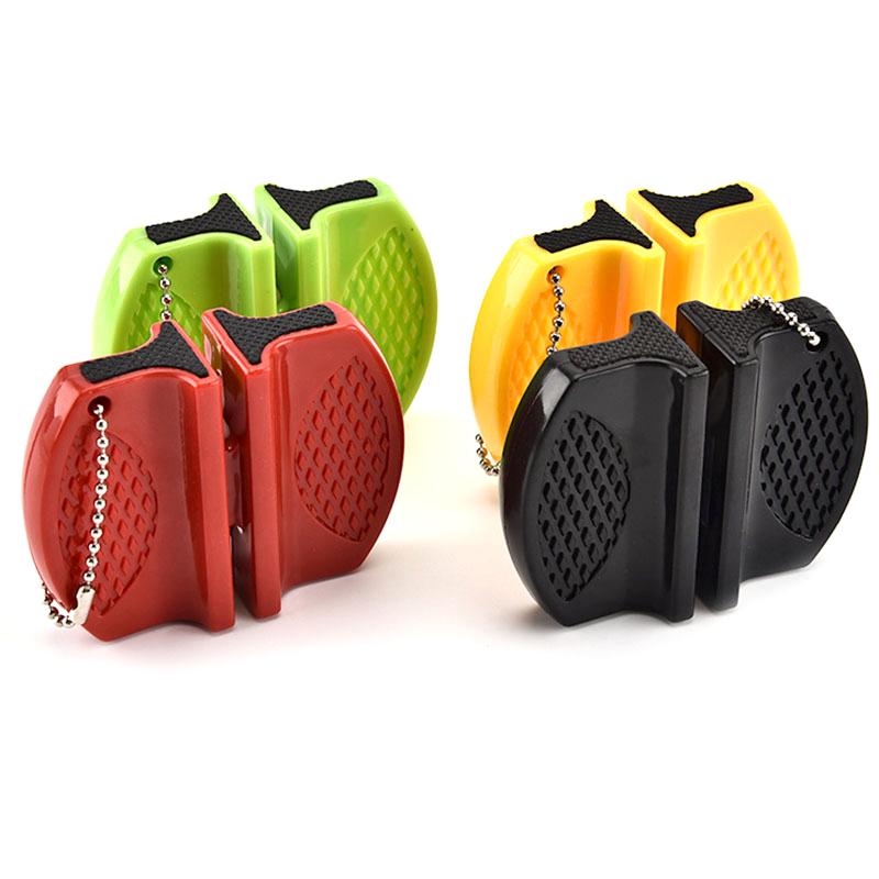 Mini Ceramic Rod Tungsten Steel Camp Pocket Kitchen Knife Sharpener Tool For Home