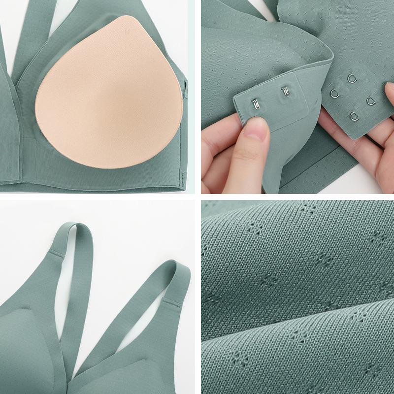 Sexy Bras for Women Front Closure Deep V Bra Push Up Brassiere Wireless Seamless Bralette Thin Cup Ladies Lingerie