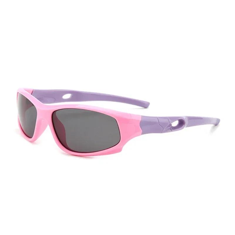 Детские солнцезащитные очки поляризованные небьющиеся бейсбольные очки для занятий спортом на открытом воздухе для мальчиков девочек детей 3-12 лет