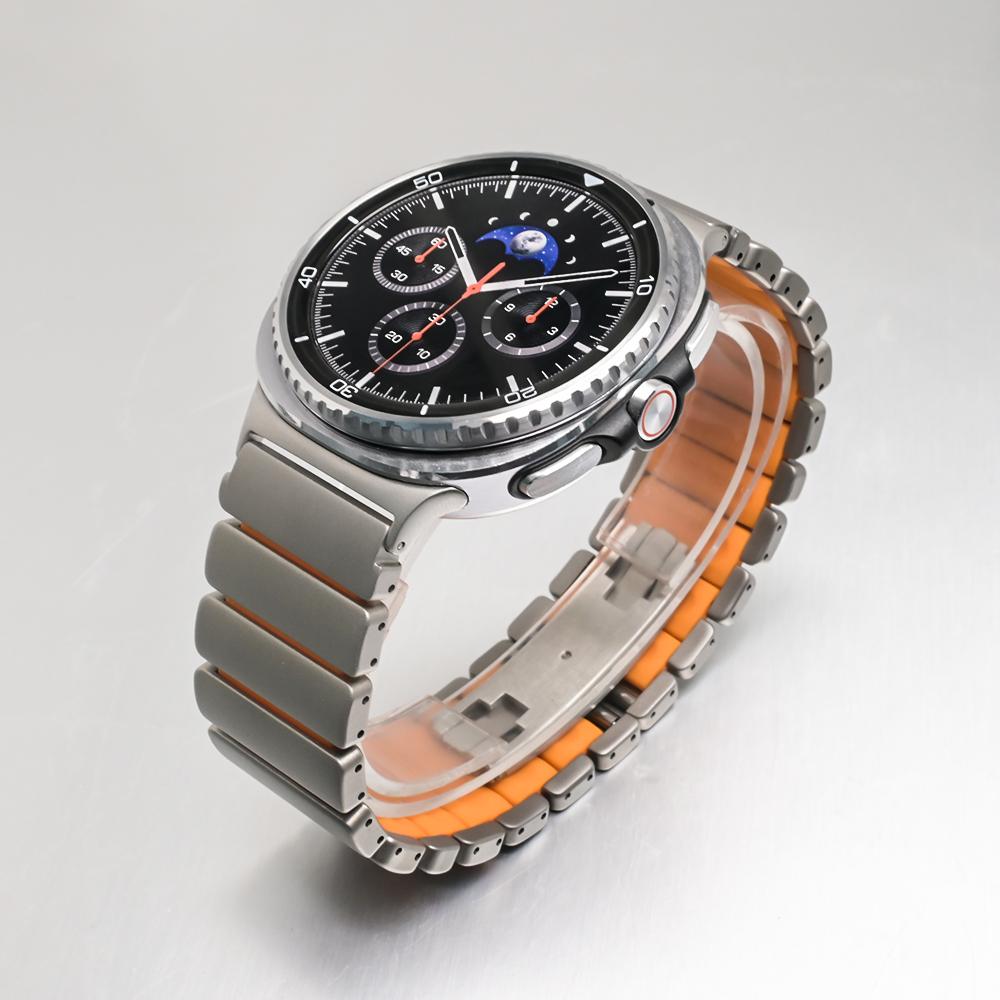 Титановый фторэластомерный ремешок для Samsung Galaxy Watch Ultra 2025 47 мм 8/8 Classic 40/44 мм 46 мм Ремешок для GALAXY Ultra 47