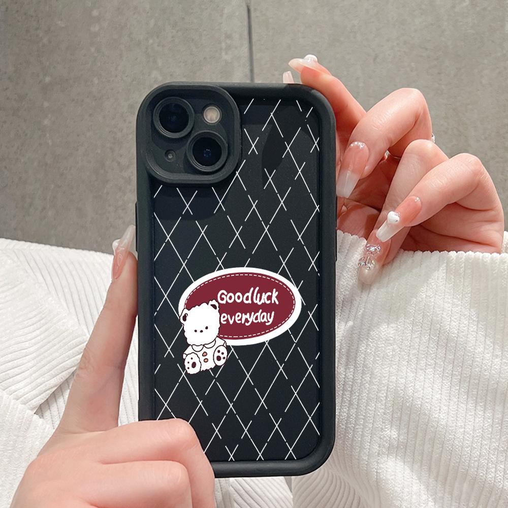 Мягкие силиконовые квадратные лестницы с мультяшным узором, полное покрытие, защита камеры, противоударный чехол для OPPO Reno Realme OnePlus